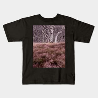 Looking up at the Silver Birches Kids T-Shirt